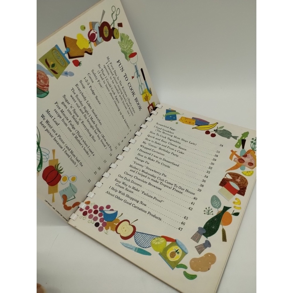 1955 Fun to Cook Book Margie Blake VTG Children's Recipes Hardcover Carnation - Picture 7 of 11